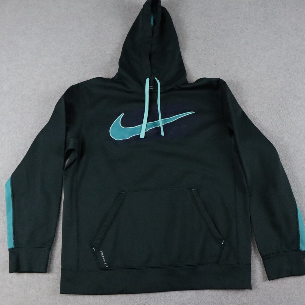 Nike Hoodie Womens Medium Therma-Fit Activewear Pullover Sweatshirt Long‎ Sleeve